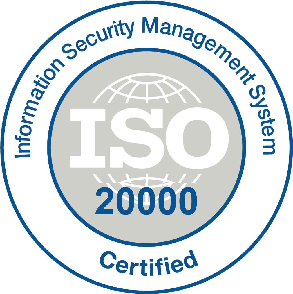 ISO 20000 certification mark